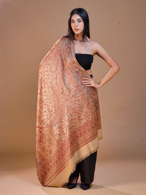 Women's Jamawar Wool Shawl